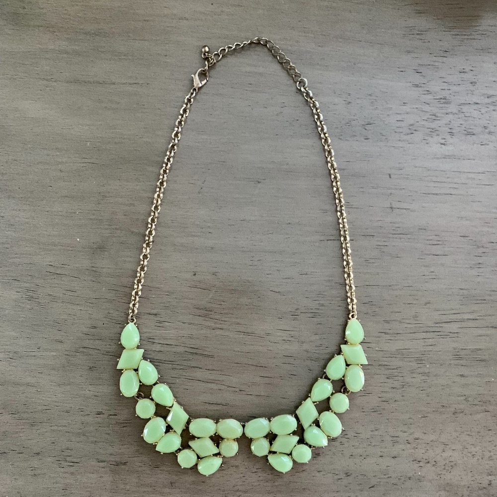 Mint Green Peter Pan Collar Necklace